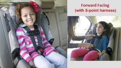 forward facing 5 point harness car seat
